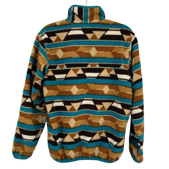 Patagonia Synchilla Snap T Guatemalan Tango Brown Fleece Pullover Jacket Medium - Picture 5 of 8